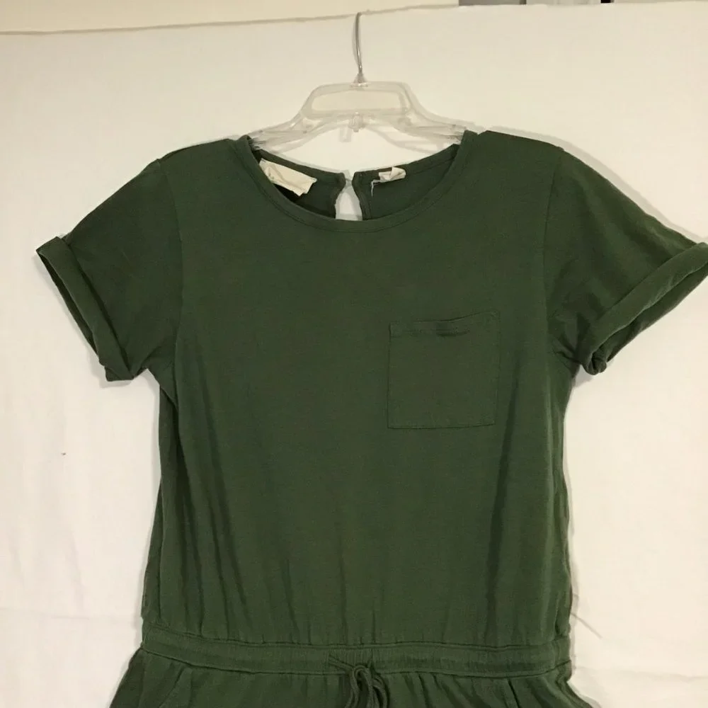 Nanavatee Short Sleeve Drawstring Waist Jumpsuit Size M - Picture 2 of 7